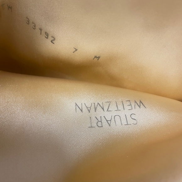 STUART WEITZMAN SUEDE THIGH HEELED BOOTS - Picture 13 of 14